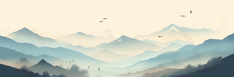 重峦叠嶂的山峰水墨画背景,插画/手绘图,插画/手绘图库,插画/手绘图下载,插画/手绘